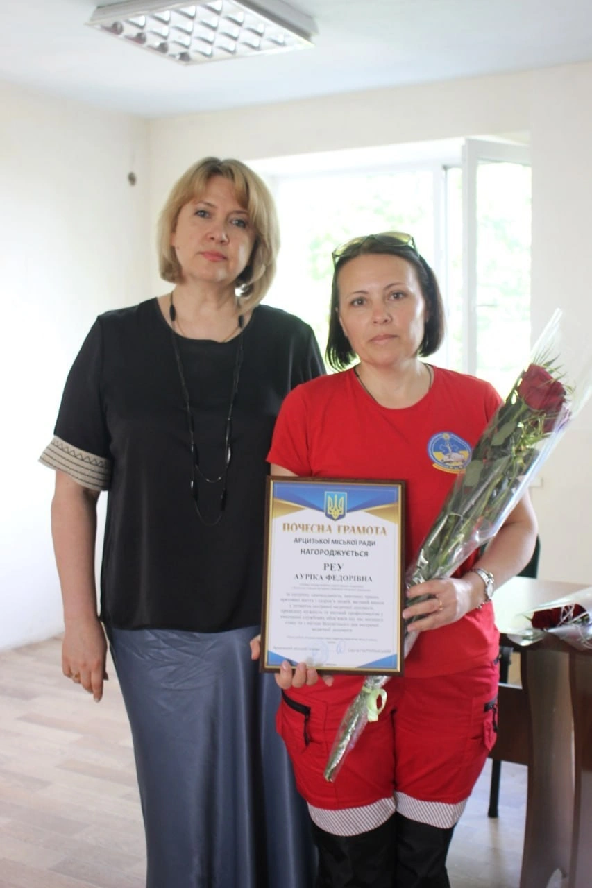 Професійне свято медиків екстреної служби в Арцизькій громаді відзначили нагородами