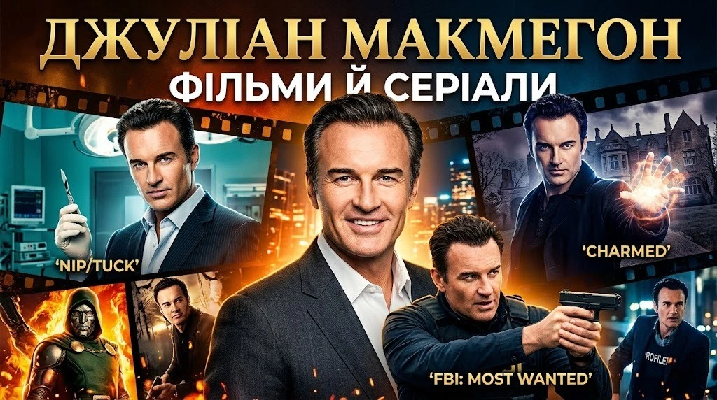 Джуліан Макмагон у серіалах і фільмах: що подивитись Джуліан Макмагон у серіалах і фільмах: що подивитись